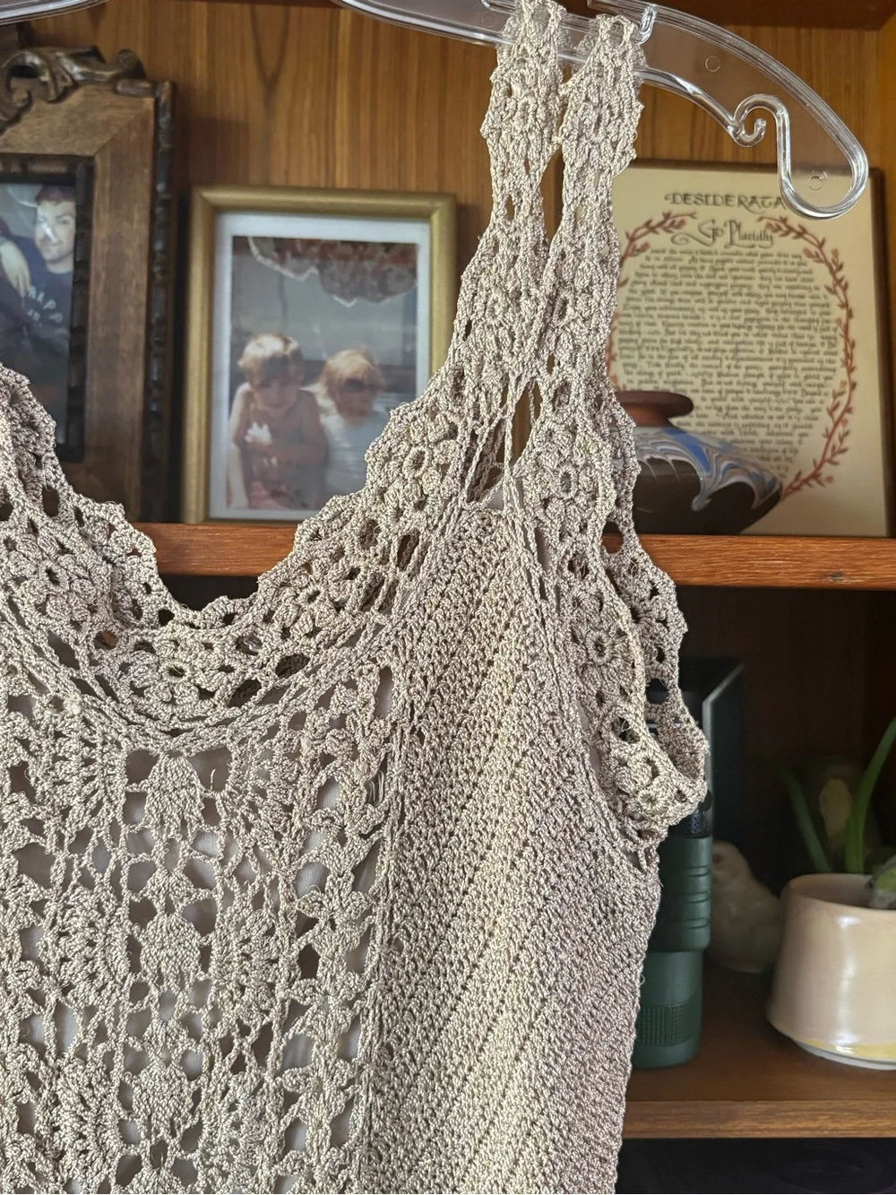 Vintage Boho Chic Fringe Tank M - Picture 2 of 5